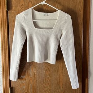 Abercrombie & Fitch Long Sleeve Crop Top